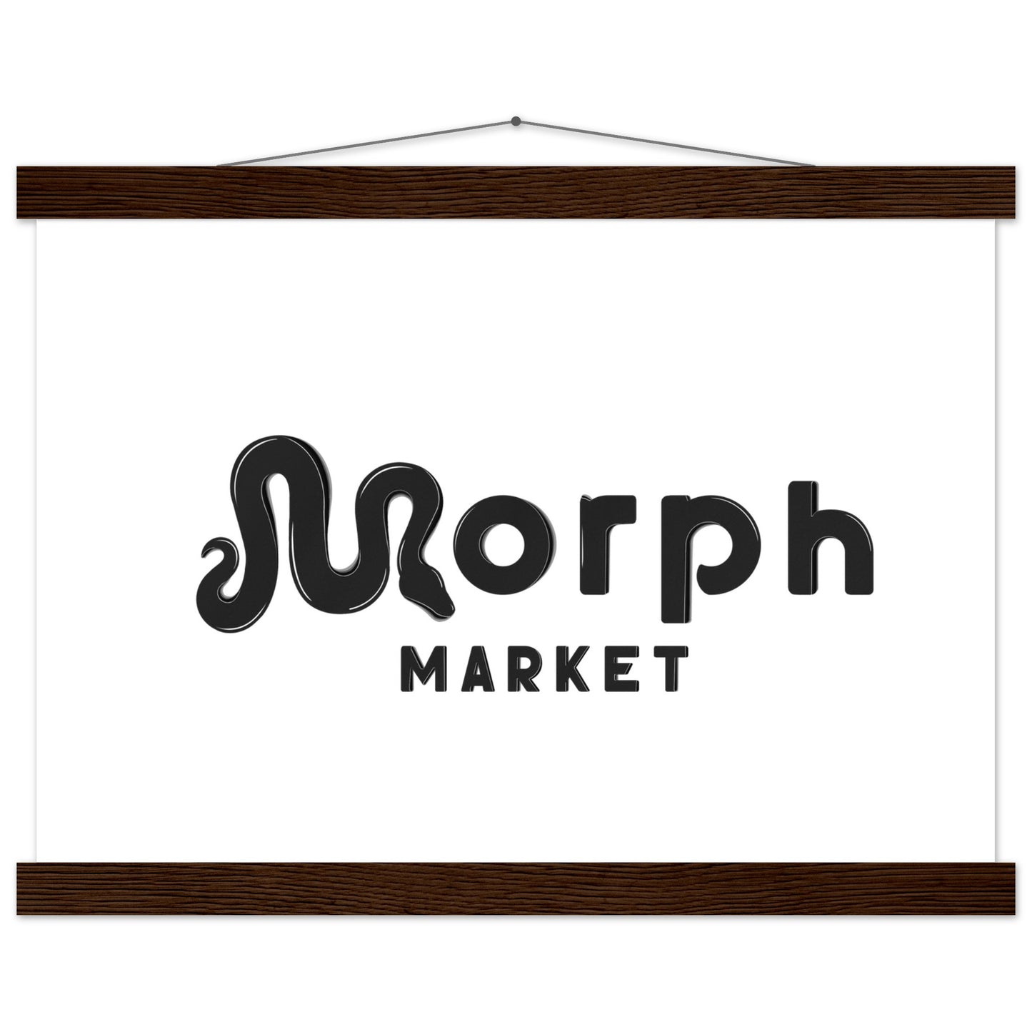 Morph Market (Dark) - Premium Matte Paper Poster with Hanger