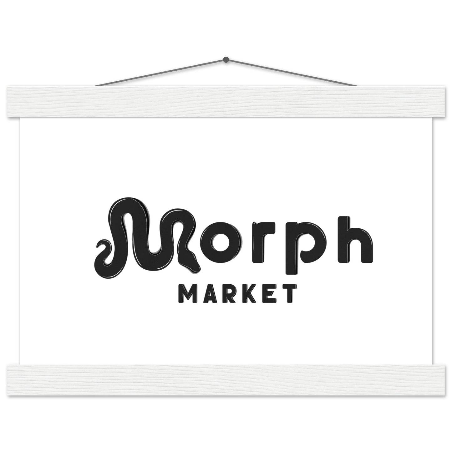 Morph Market (Dark) - Premium Matte Paper Poster with Hanger