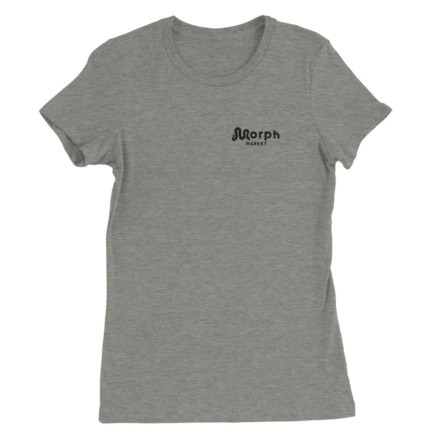 Morph Market (Dark Circles) - Premium Womens Crewneck T-shirt