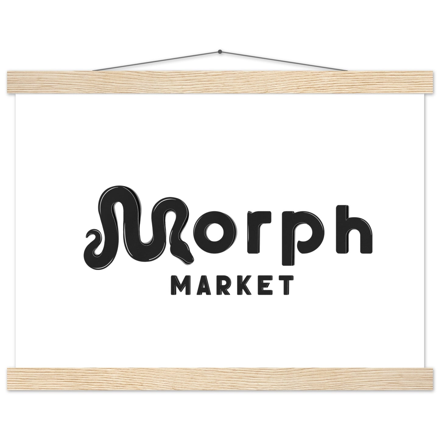 Morph Market (Dark) - Premium Matte Paper Poster with Hanger