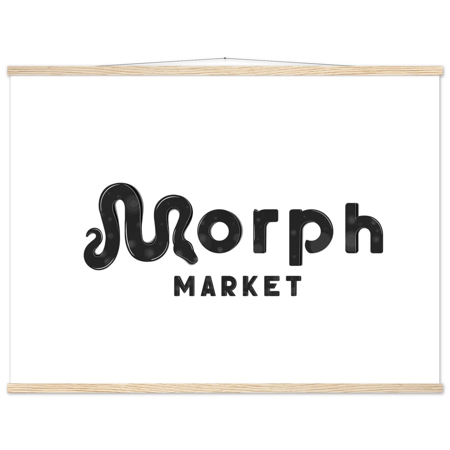 Morph Market (Dark Circles) - Premium Matte Paper Poster with Hanger