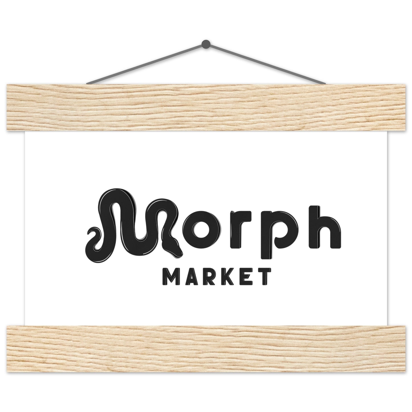 Morph Market (Dark) - Premium Matte Paper Poster with Hanger