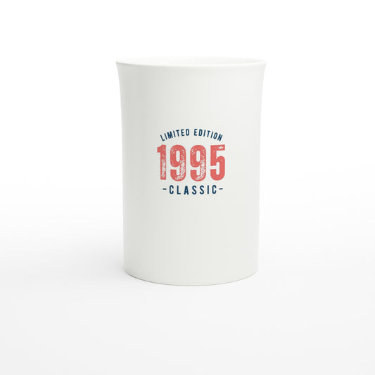 Limited Edition 1995 Classic - White 10oz Porcelain Slim Mug