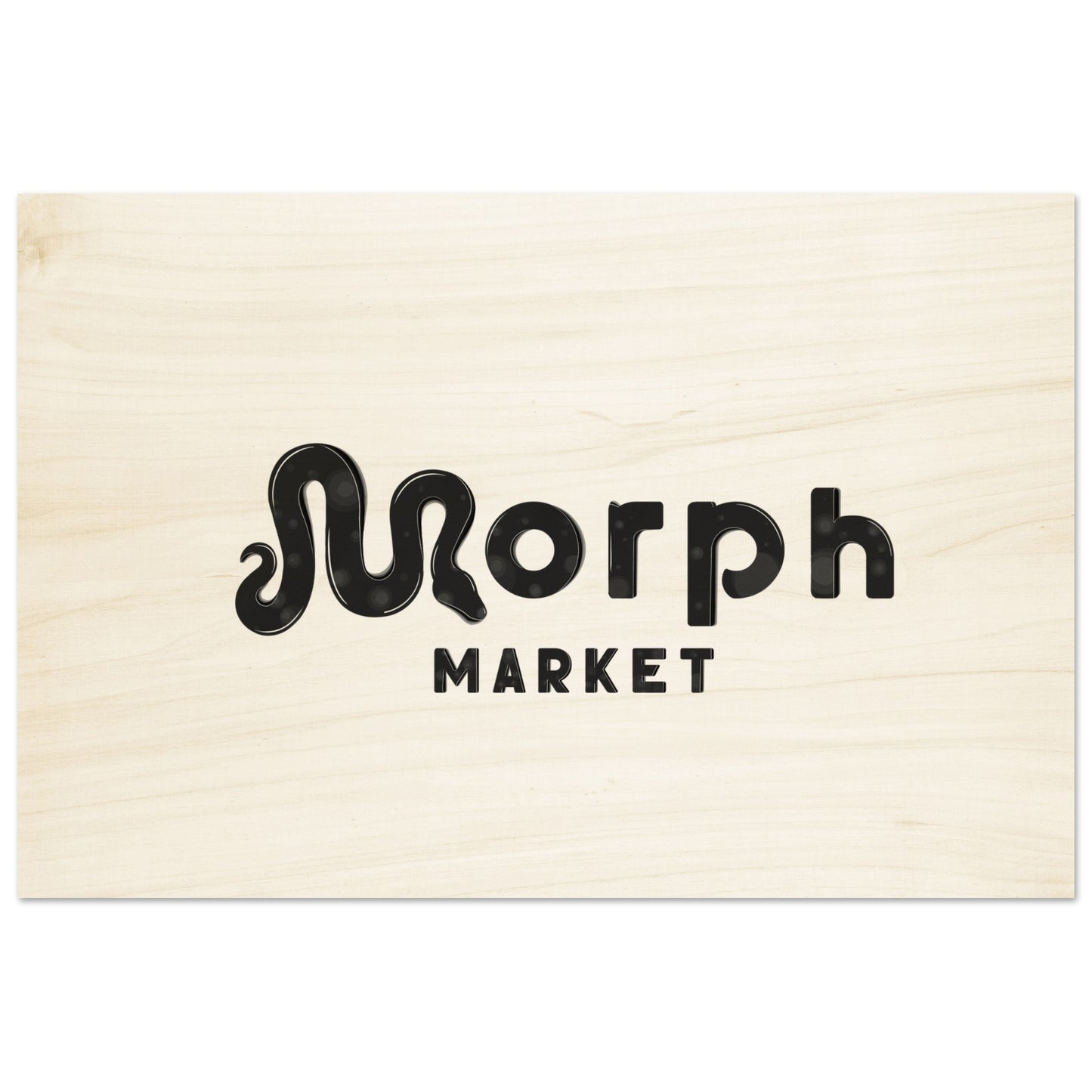 Morph Market (Dark Circles) - Wood Prints