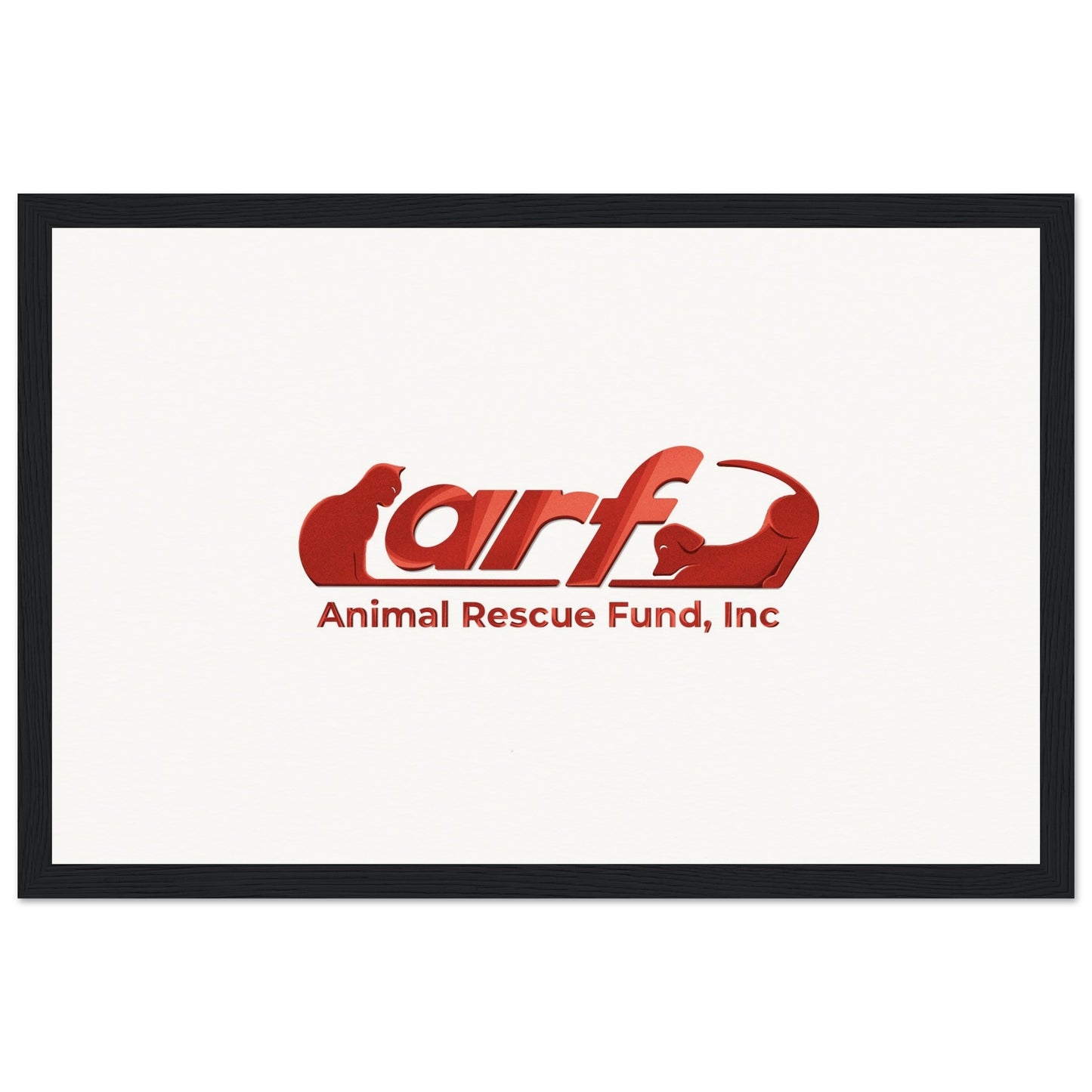 ARF: Animal Rescue Fund - Museum-Quality Matte Paper Wooden Framed Poster