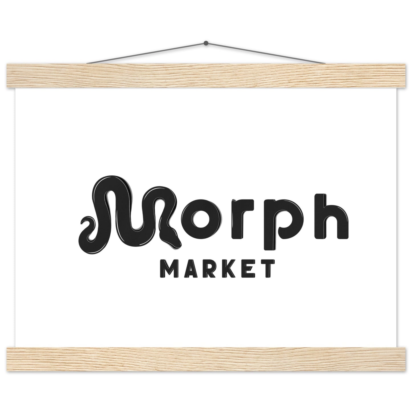 Morph Market (Dark) - Premium Matte Paper Poster with Hanger