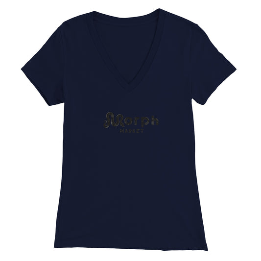 Morph Market (Dark Circles) - Premium Womens V-Neck T-shirt