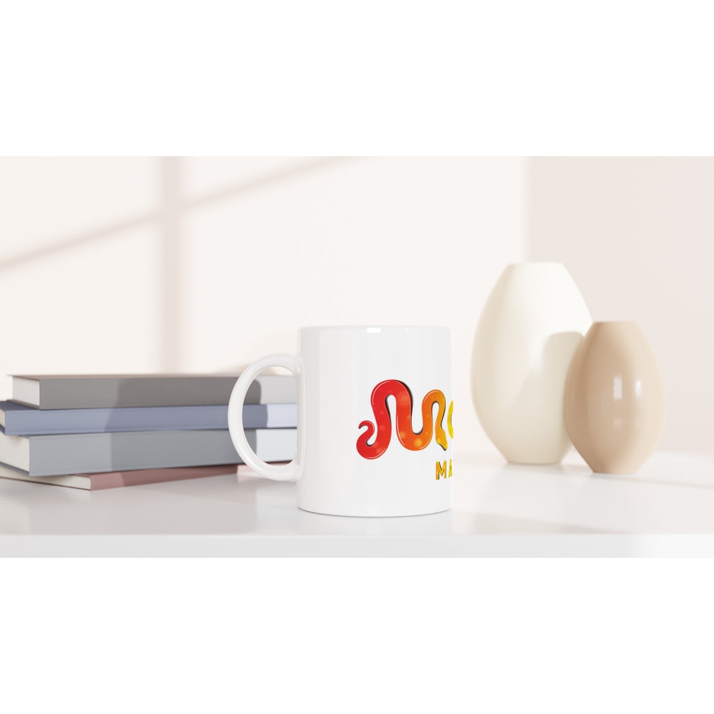 Morph Market (Rainbow Circles) - White 11oz Ceramic Mug