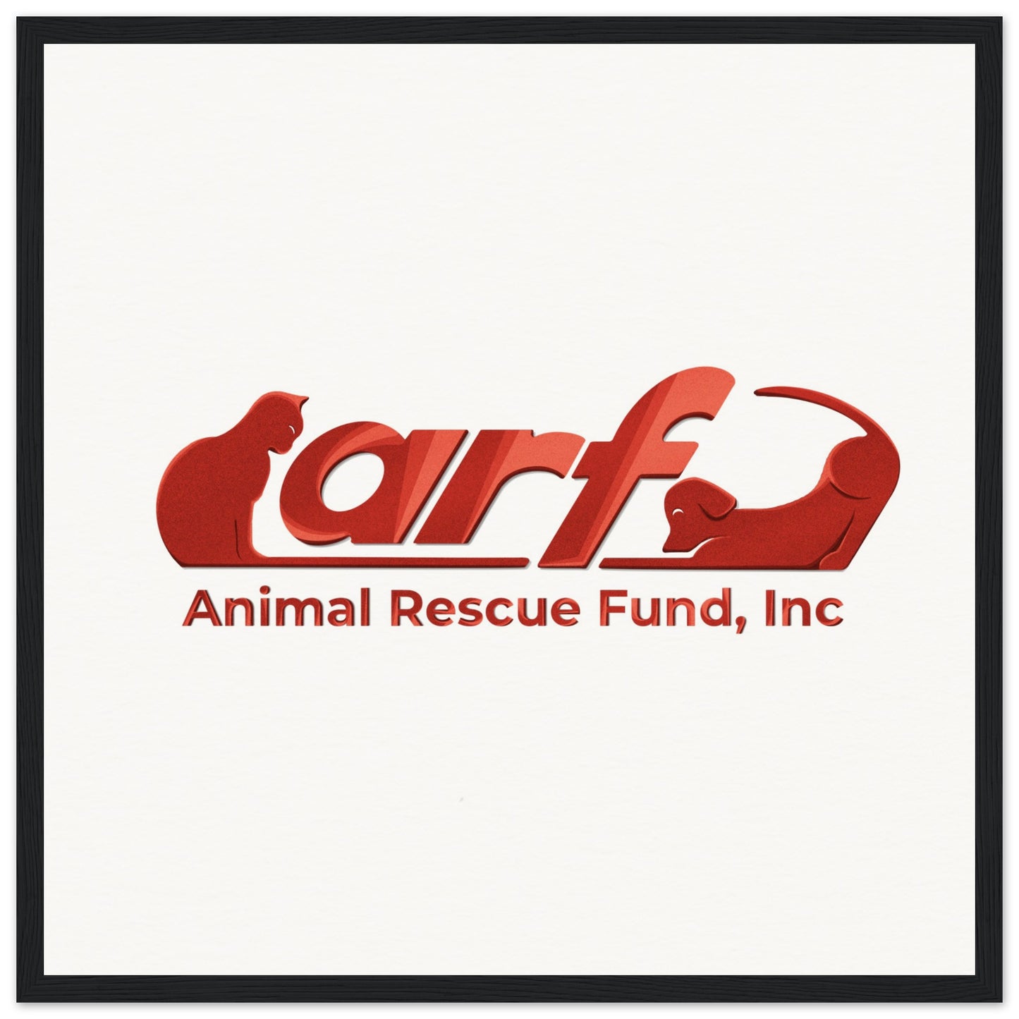 ARF: Animal Rescue Fund - Museum-Quality Matte Paper Wooden Framed Poster