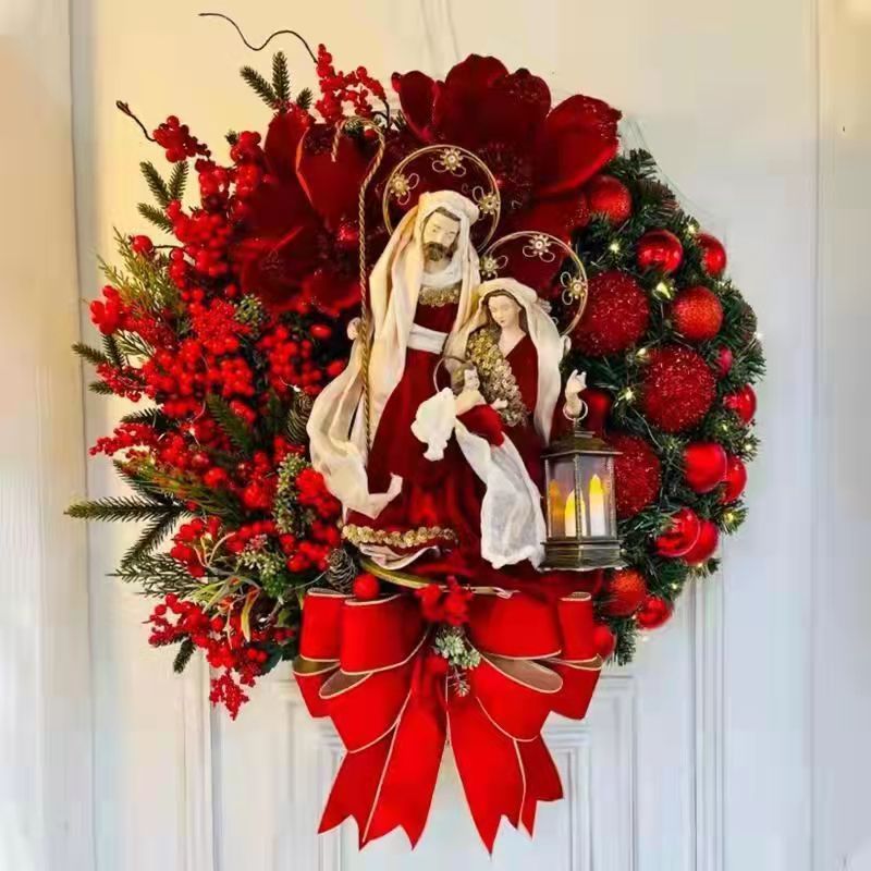 Christmas Holiday Decorations Jesus Door Hanging