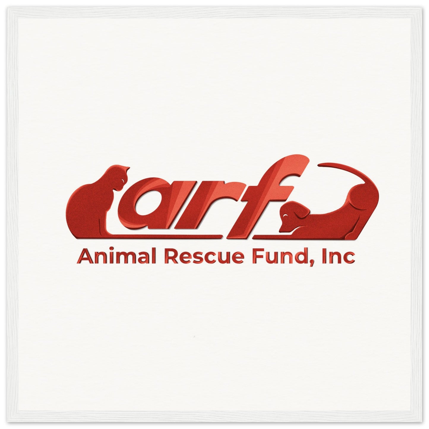 ARF: Animal Rescue Fund - Museum-Quality Matte Paper Wooden Framed Poster