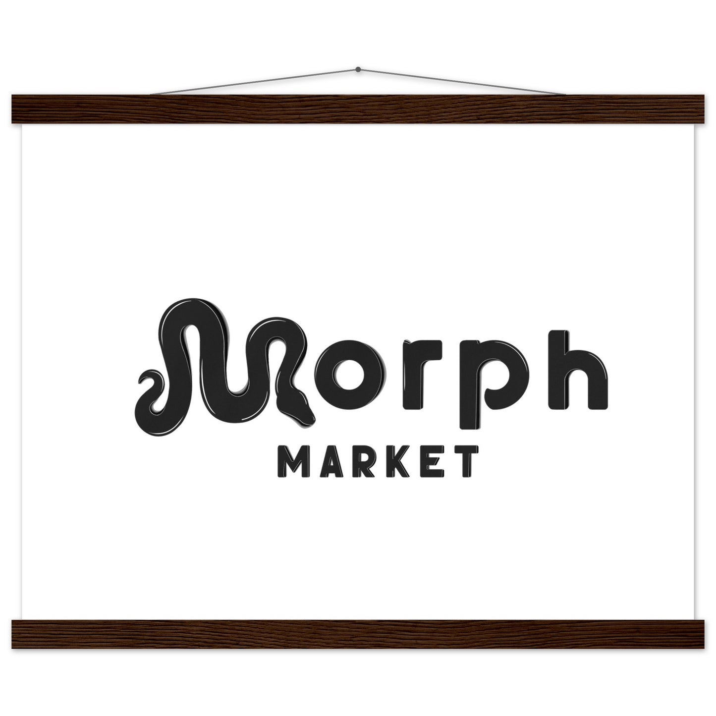 Morph Market (Dark) - Premium Matte Paper Poster with Hanger