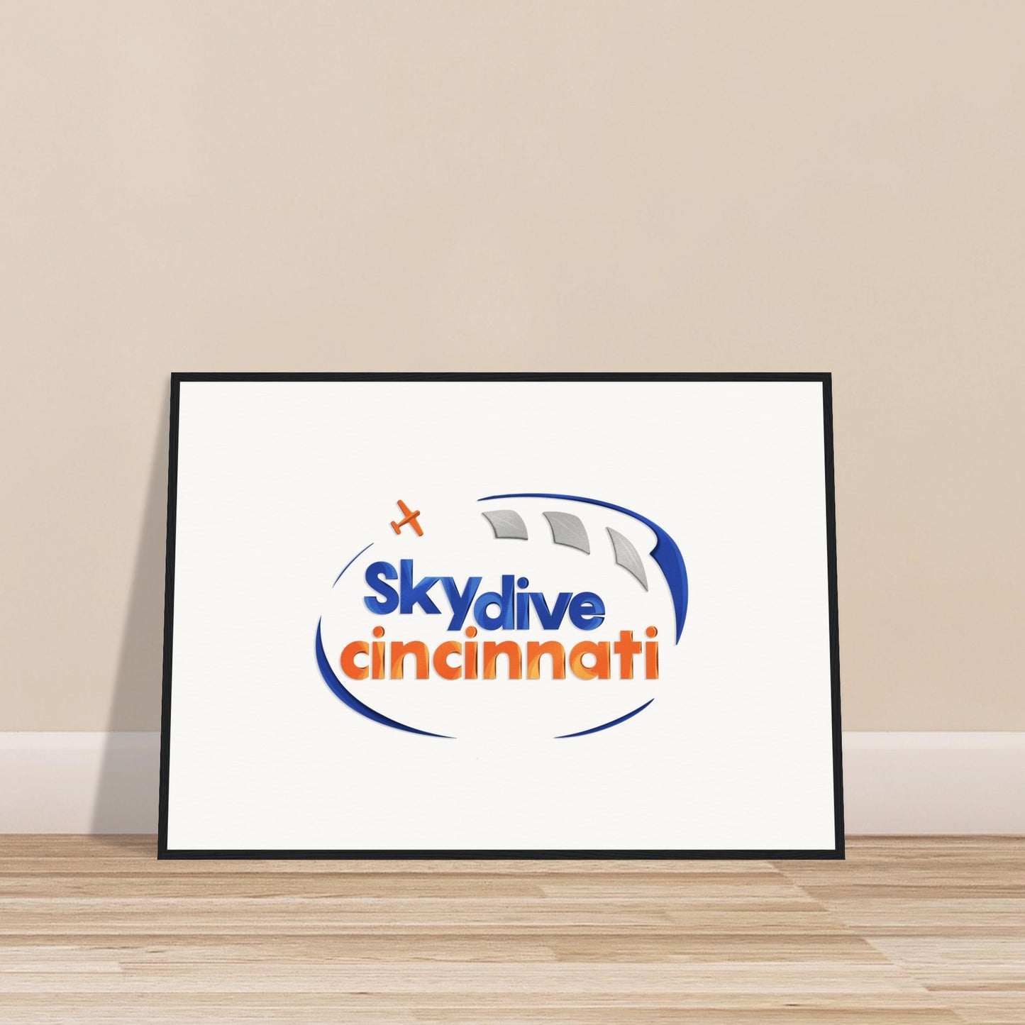 Skydive Cincinnati - Museum-Quality Matte Paper Wooden Framed Poster