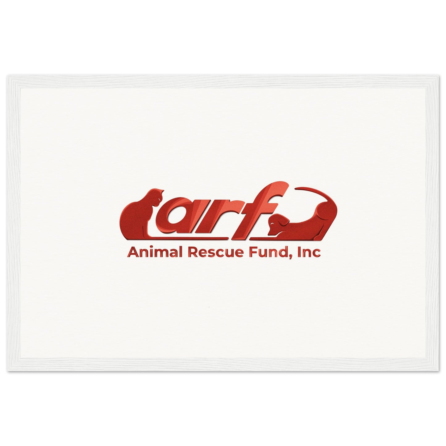 ARF: Animal Rescue Fund - Museum-Quality Matte Paper Wooden Framed Poster