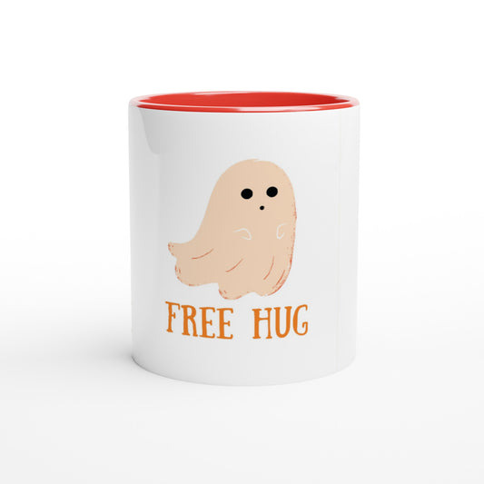 Free Hug - White 11oz Ceramic Mug with Color Inside