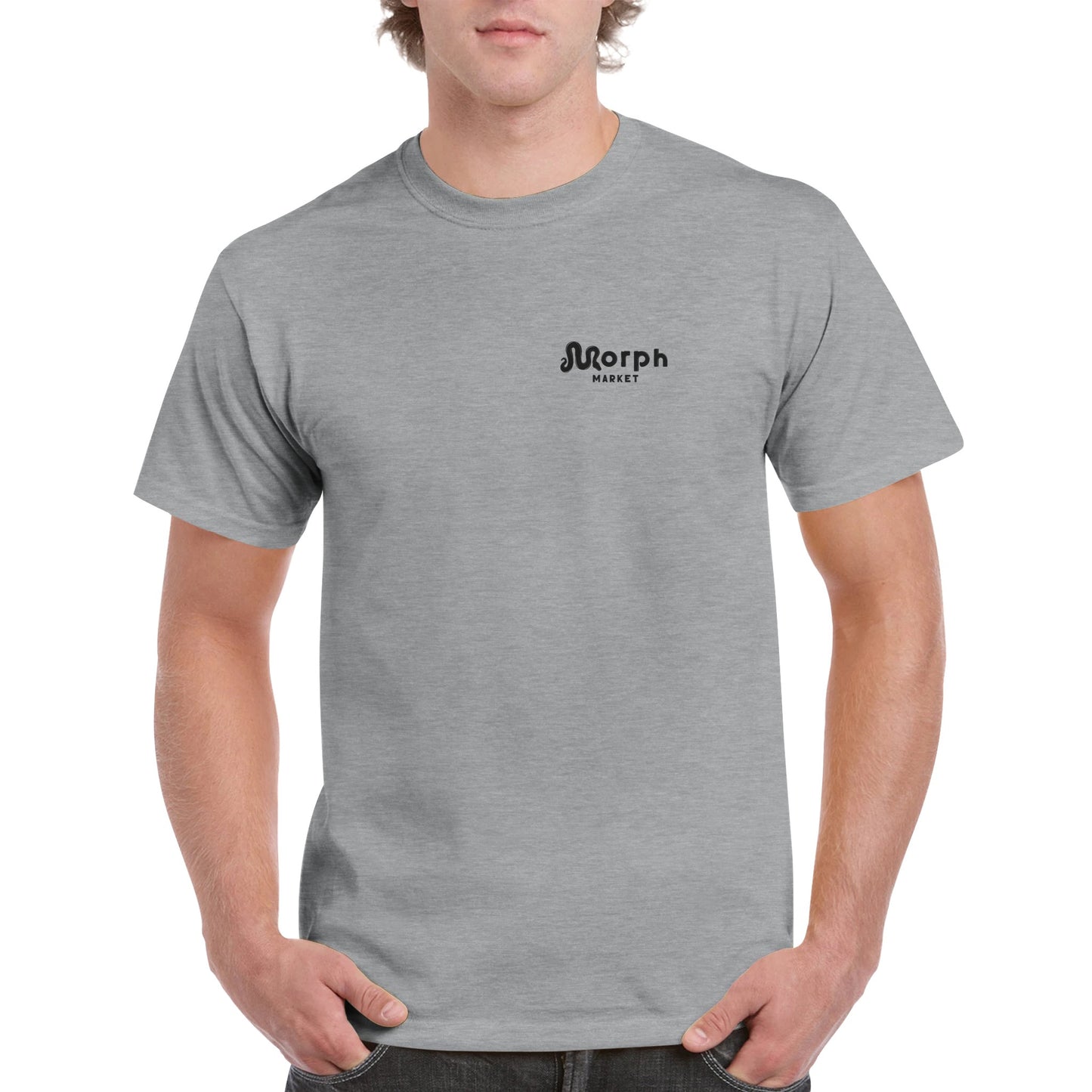 Morph Market (Dark) - Heavyweight Unisex Crewneck T-shirt