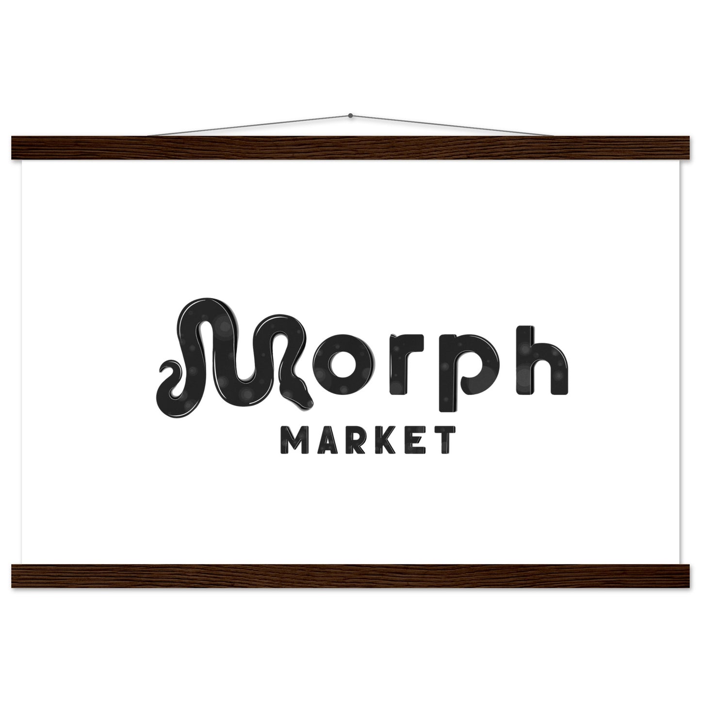 Morph Market (Dark Circles) - Premium Matte Paper Poster with Hanger