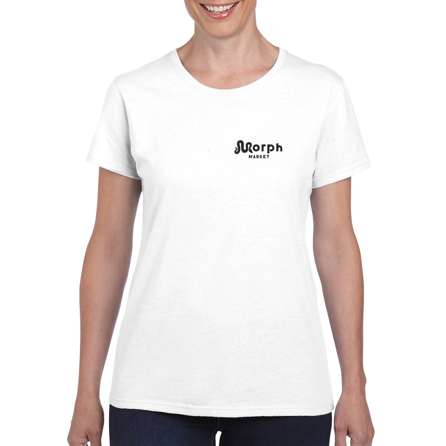 Morph Market (Dark) - Heavyweight Womens Crewneck T-shirt