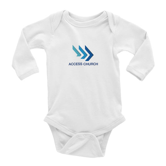 Access Church - Classic Baby Long Sleeve Bodysuit - D.T III | Design & Photography