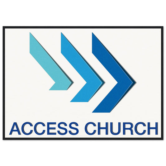 Access Church - Museum - Quality Matte Paper Wooden Framed Poster - D.T III | Design & Photography