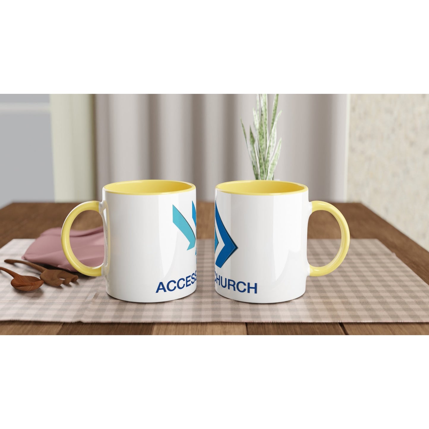 Access Church - White 11oz Ceramic Mug with Color Inside - D.T III | Design & Photography