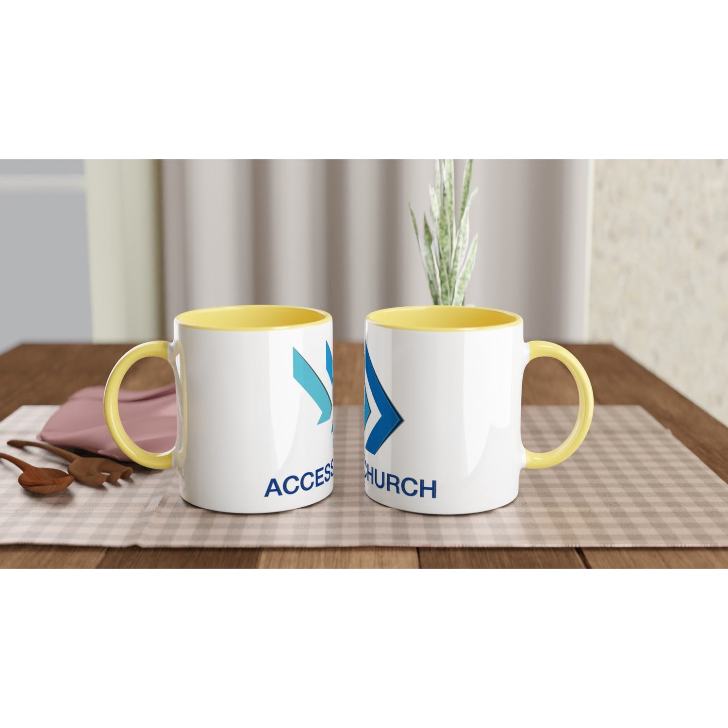 Access Church - White 11oz Ceramic Mug with Color Inside - D.T III | Design & Photography