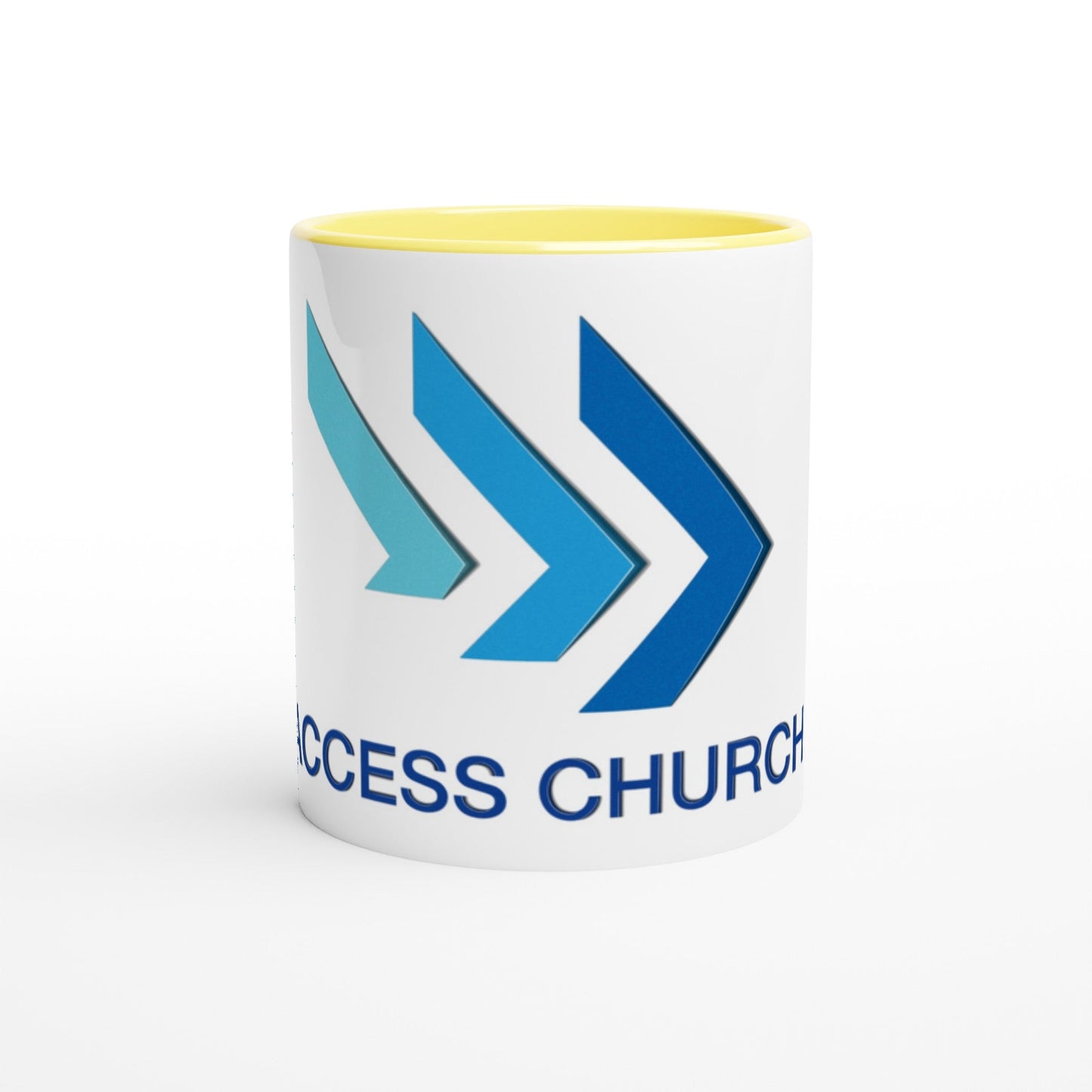 Access Church - White 11oz Ceramic Mug with Color Inside - D.T III | Design & Photography