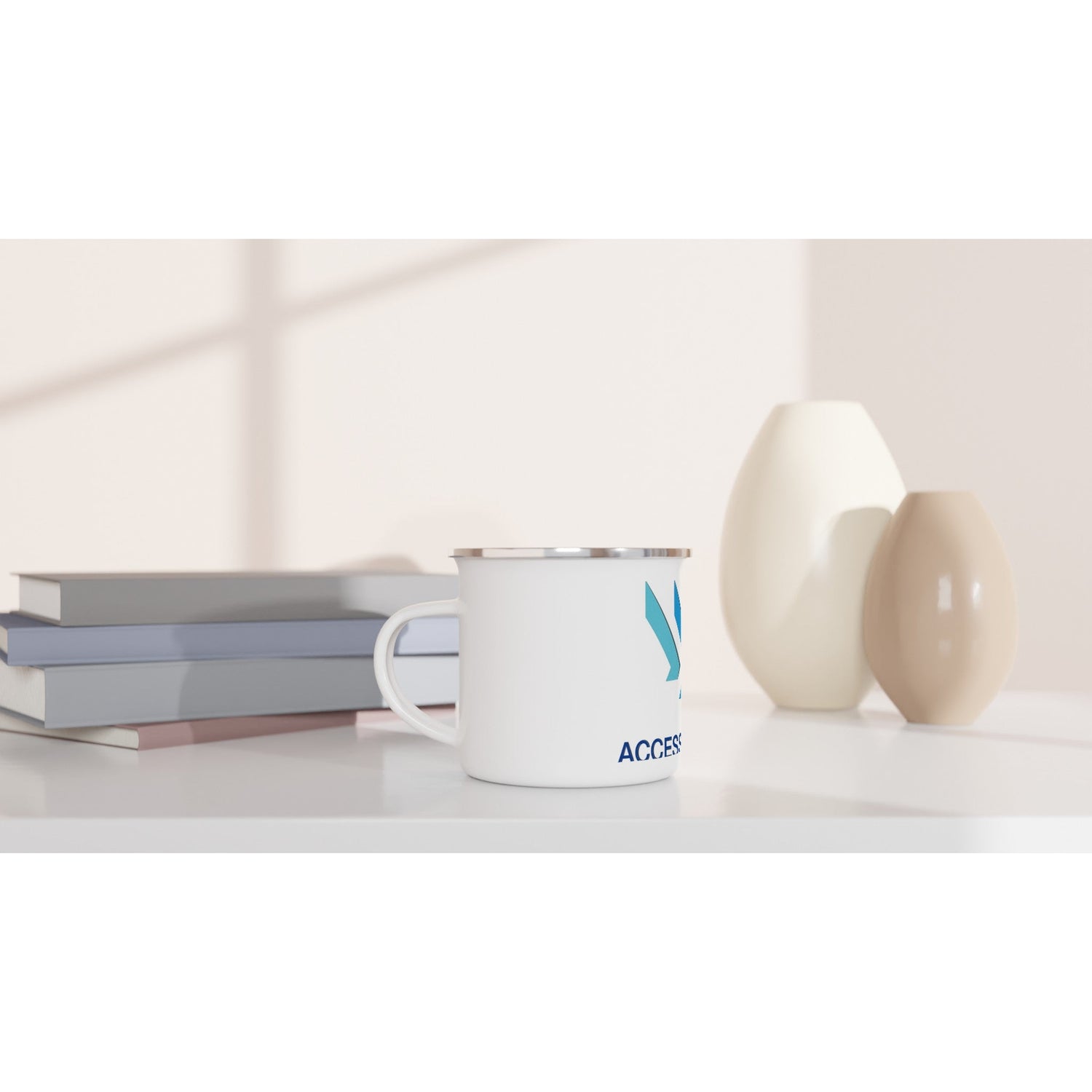 Access Church - White 12oz Enamel Mug - D.T III | Design & Photography