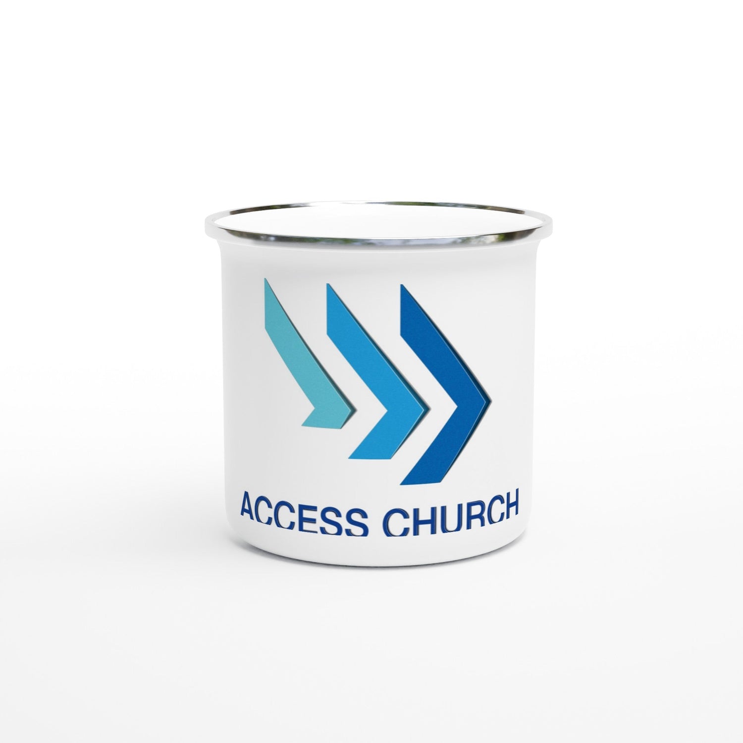 Access Church - White 12oz Enamel Mug - D.T III | Design & Photography