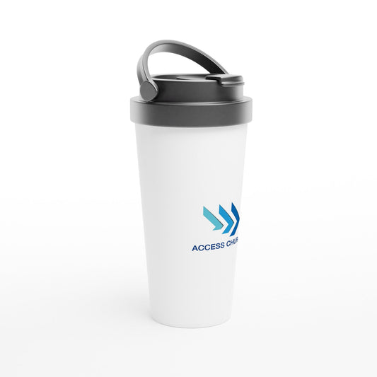 Access Church - White 15oz Stainless Steel Travel Mug - D.T III | Design & Photography