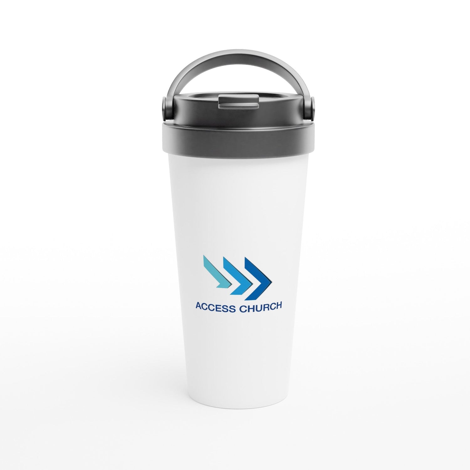 Access Church - White 15oz Stainless Steel Travel Mug - D.T III | Design & Photography