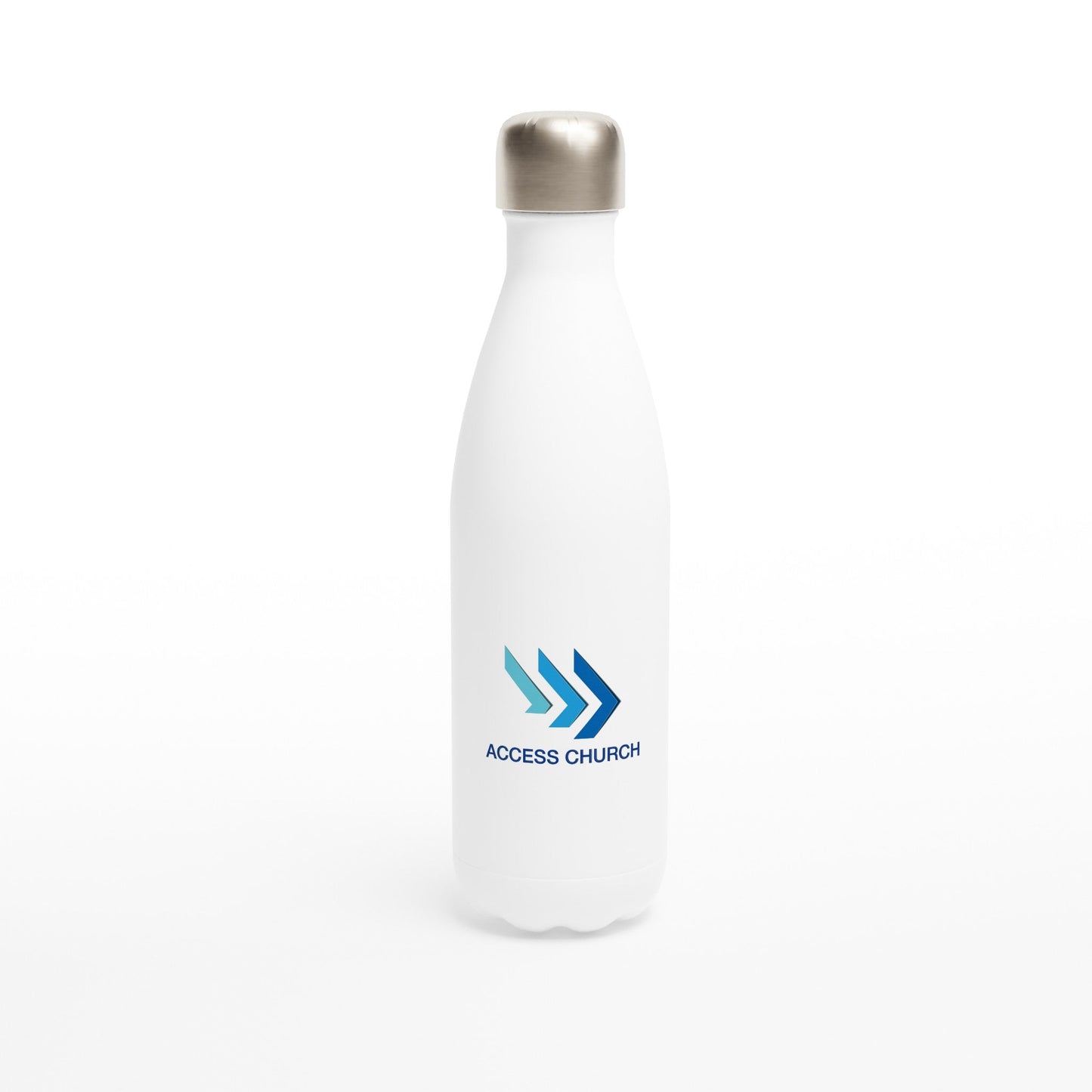 Access Church - White 17oz Stainless Steel Water Bottle - D.T III | Design & Photography