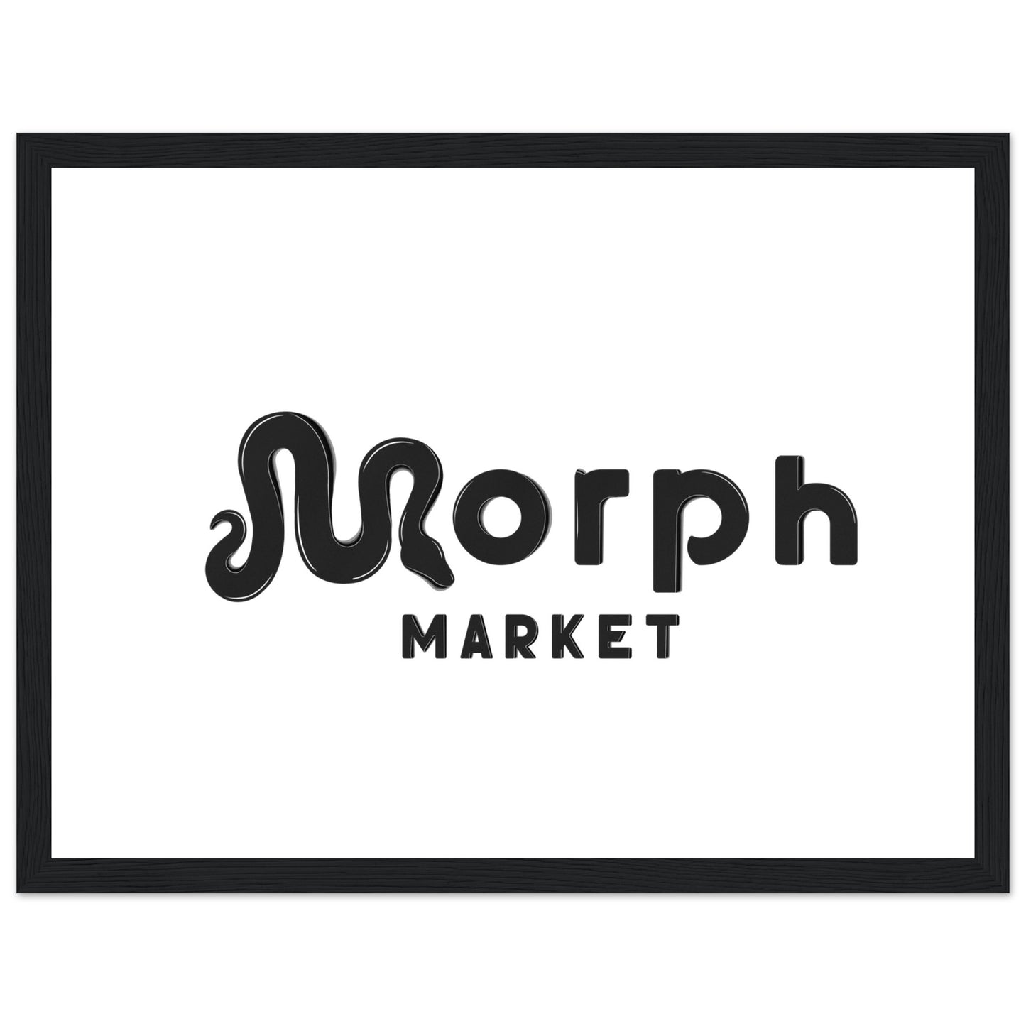 Morph Market (Dark) - Premium Matte Paper Wooden Framed Poster