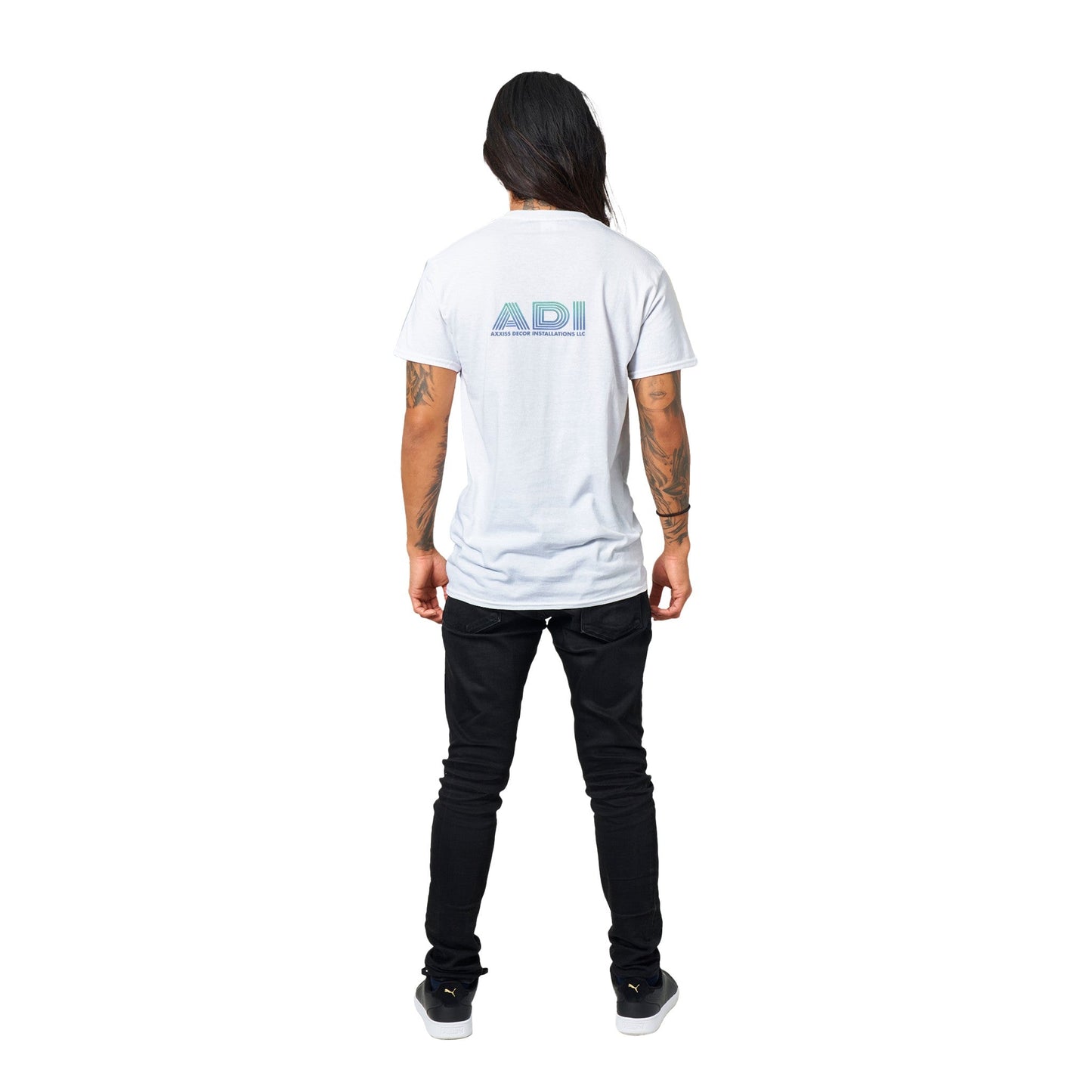 ADI - Axxis Decor Installations, LLC - Heavyweight Unisex Crewneck T - shirt - D.T III | Design & Photography