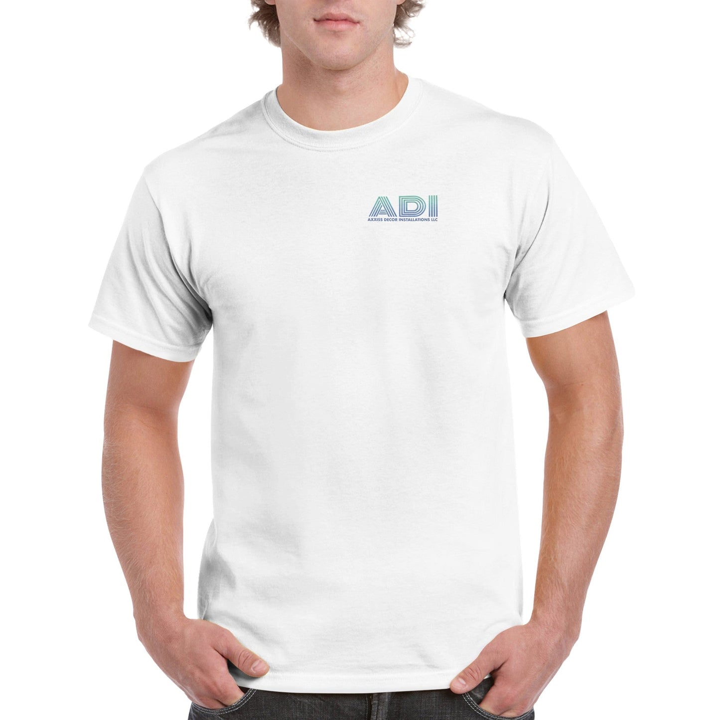 ADI - Axxis Decor Installations, LLC - Heavyweight Unisex Crewneck T - shirt - D.T III | Design & Photography