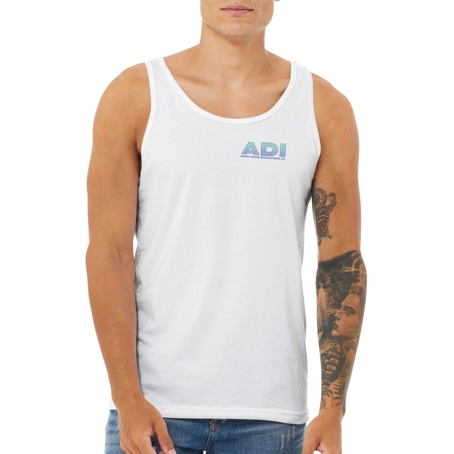 ADI - Axxis Decor Installations, LLC - Premium Unisex Tank Top - D.T III | Design & Photography