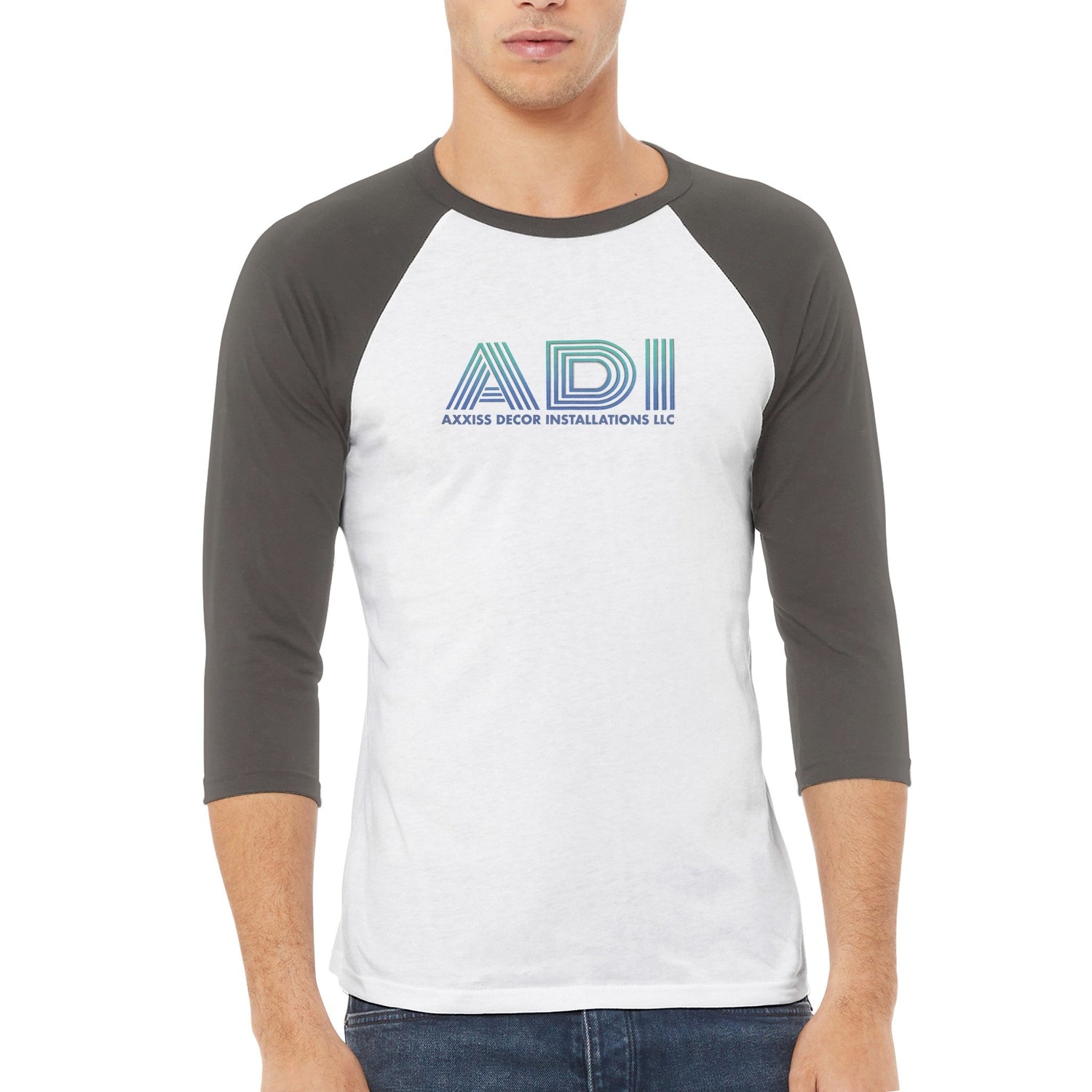 ADI - Axxis Decor Installations, LLC - Unisex 3/4 sleeve Raglan T - shirt - D.T III | Design & Photography