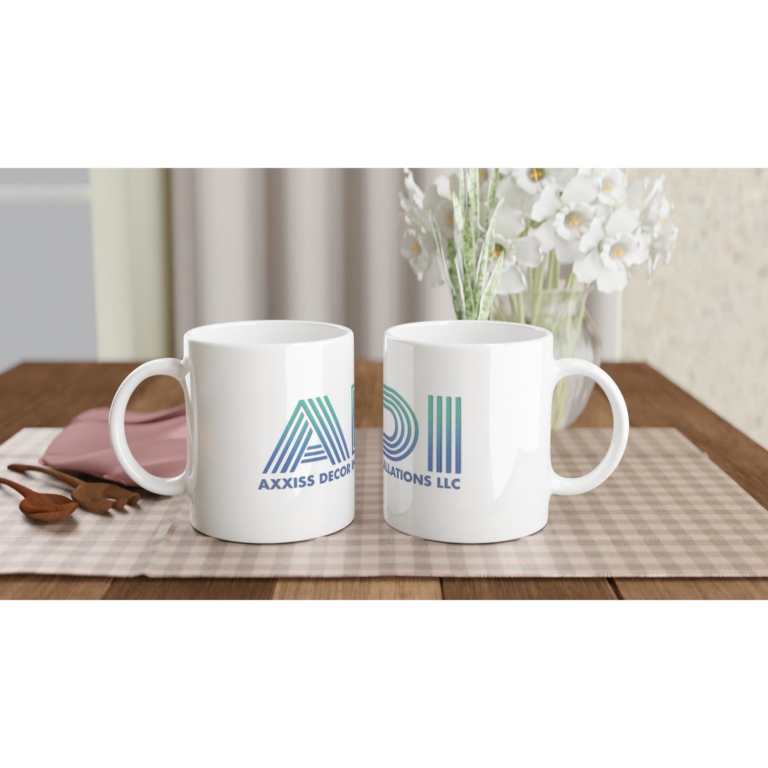 ADI - Axxis Decor Installations, LLC - White 11oz Ceramic Mug - D.T III | Design & Photography