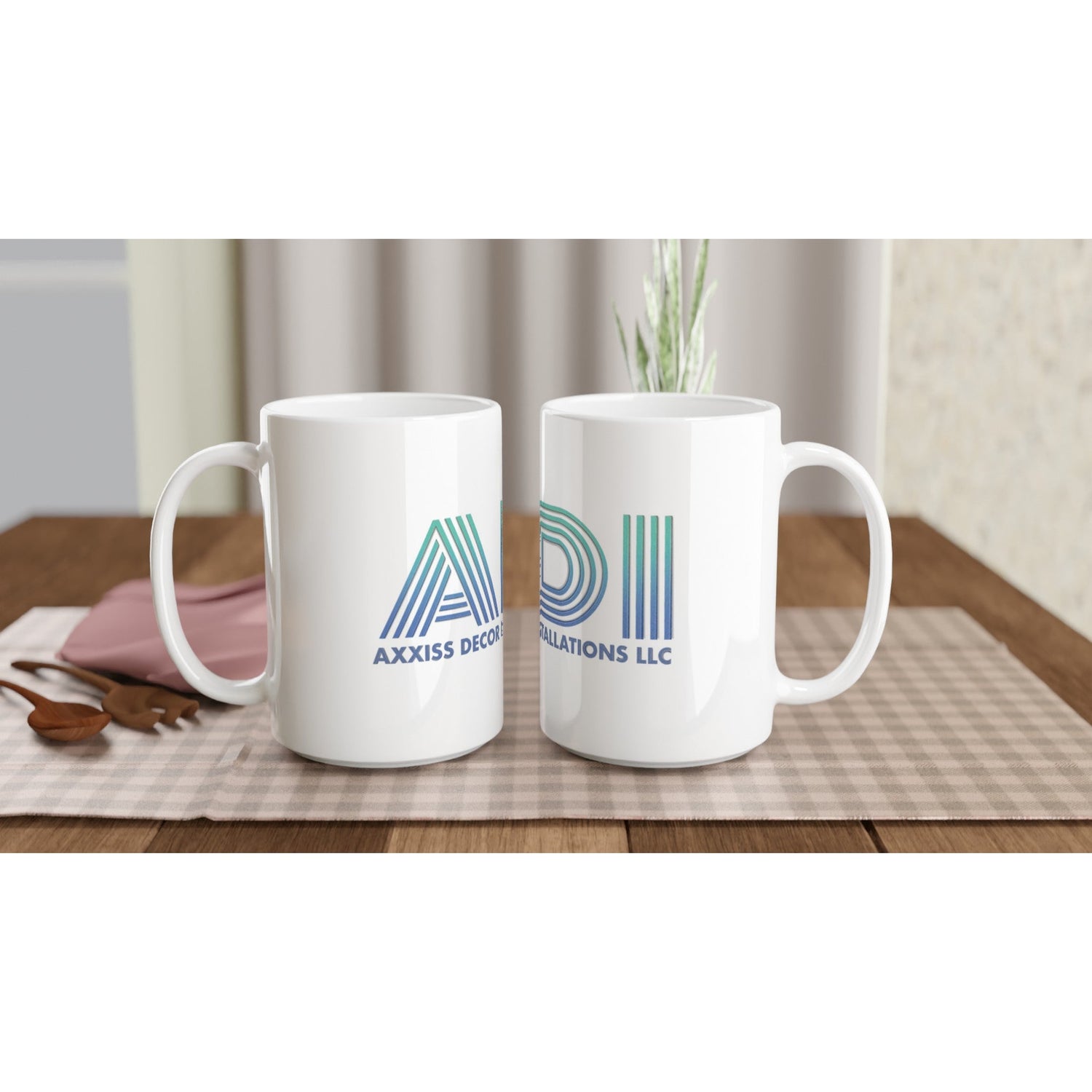 ADI - Axxis Decor Installations, LLC - White 15oz Ceramic Mug - D.T III | Design & Photography