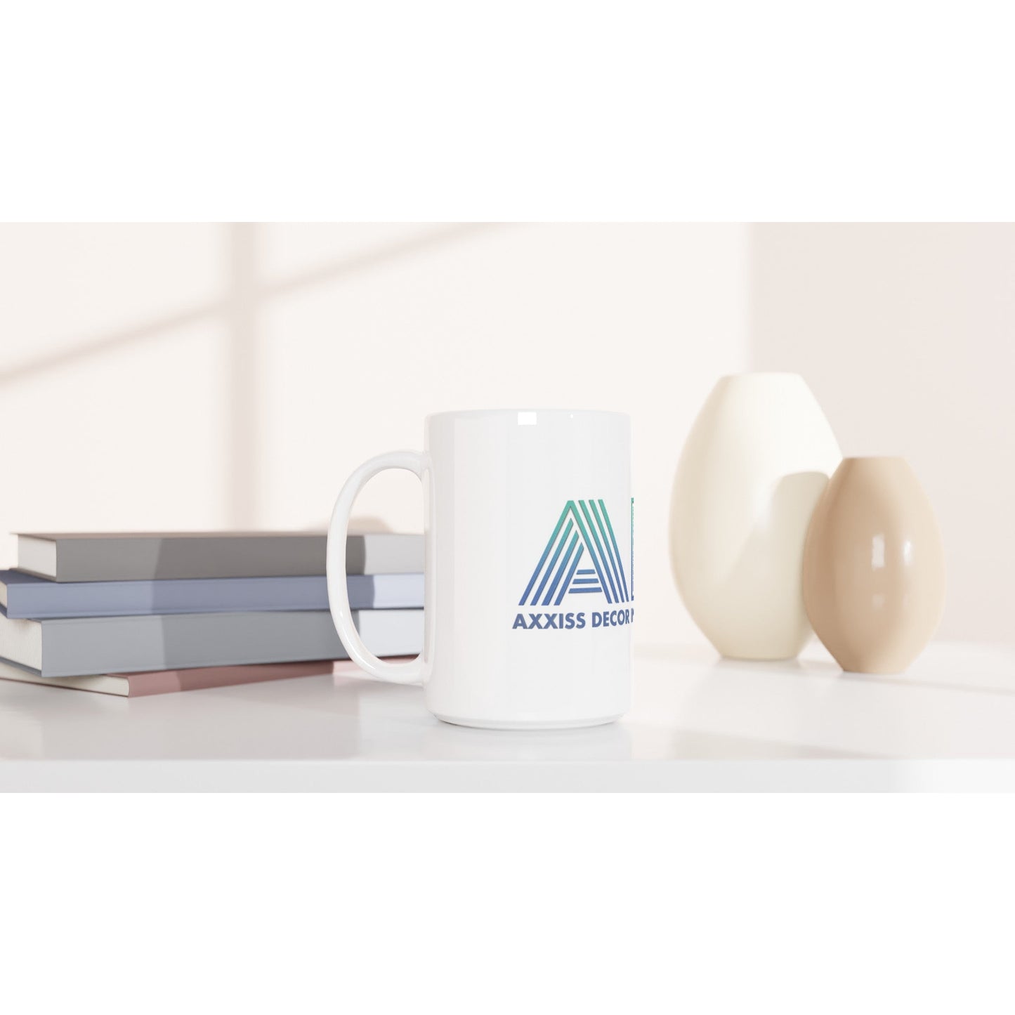 ADI - Axxis Decor Installations, LLC - White 15oz Ceramic Mug - D.T III | Design & Photography