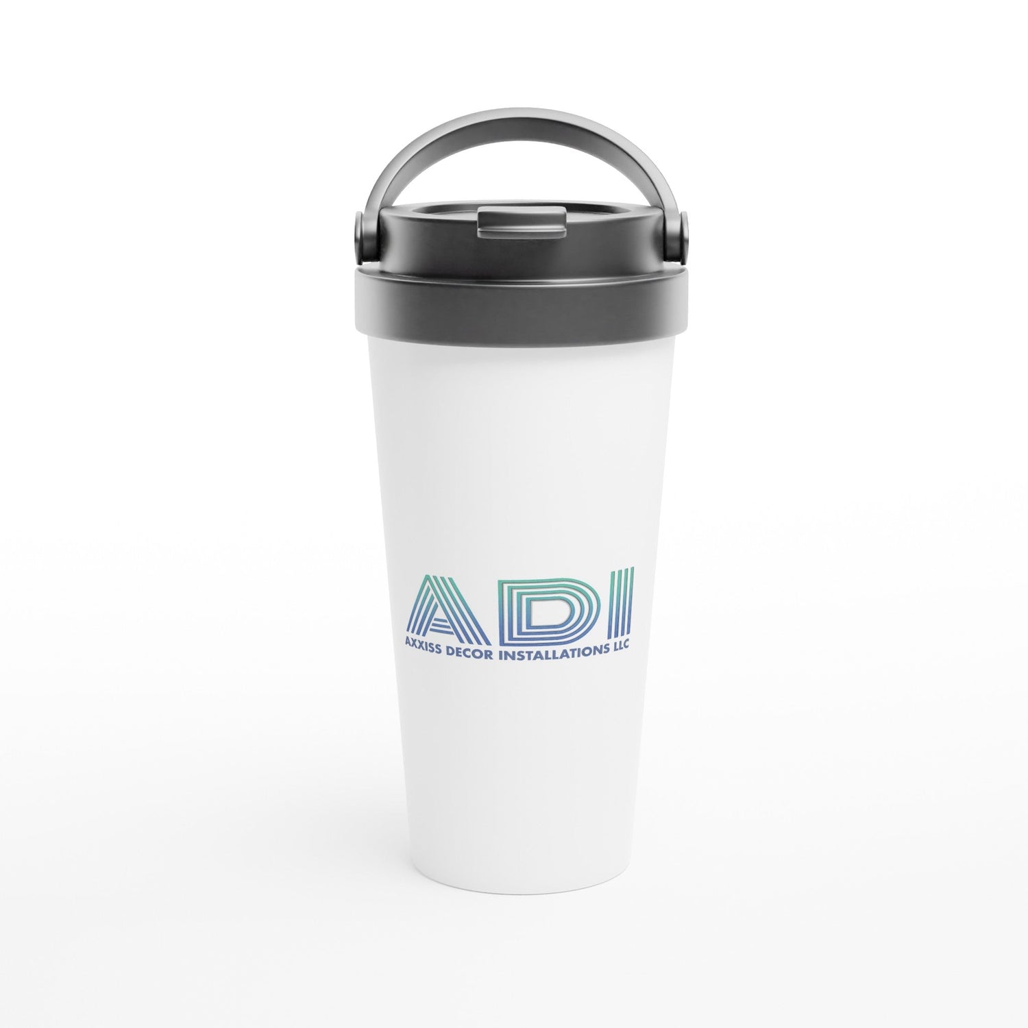 ADI - Axxis Decor Installations, LLC - White 15oz Stainless Steel Travel Mug - D.T III | Design & Photography