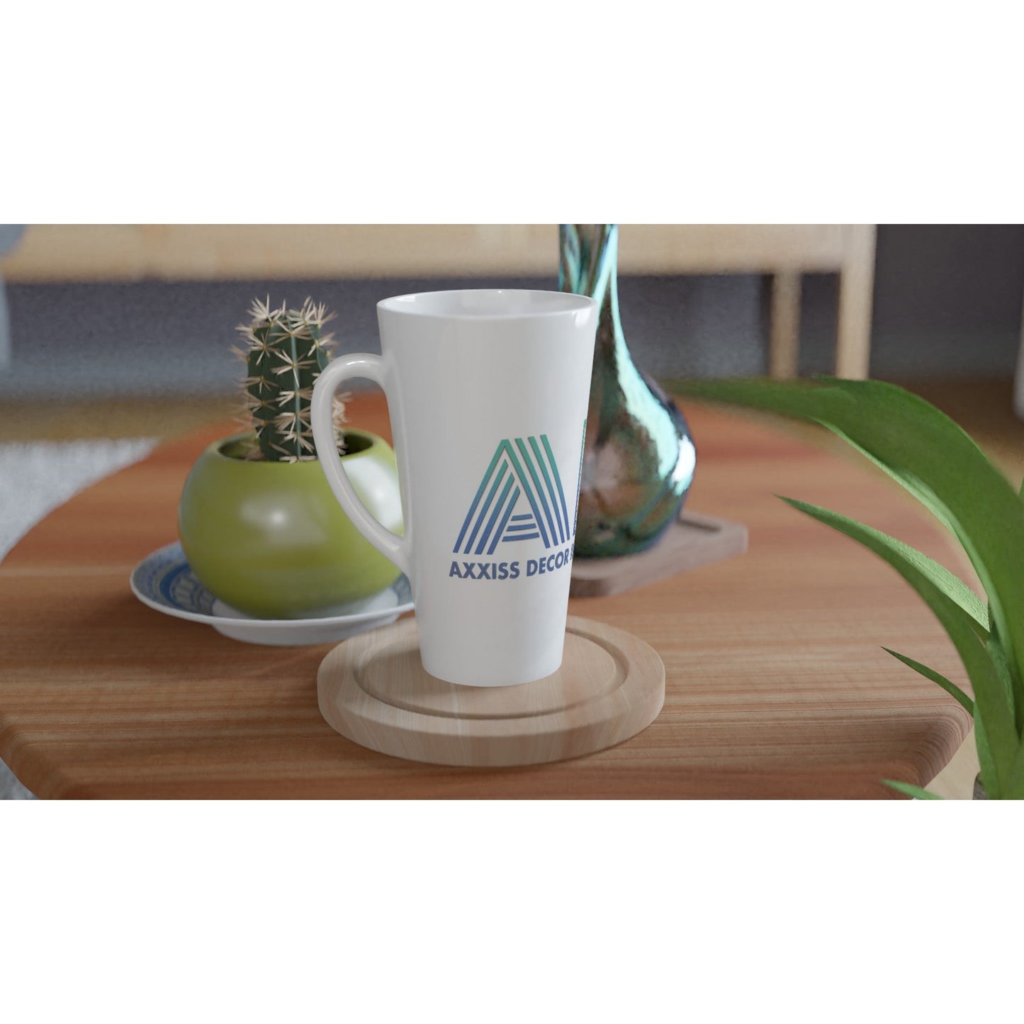 ADI - Axxis Decor Installations, LLC - White Latte 17oz Ceramic Mug - D.T III | Design & Photography