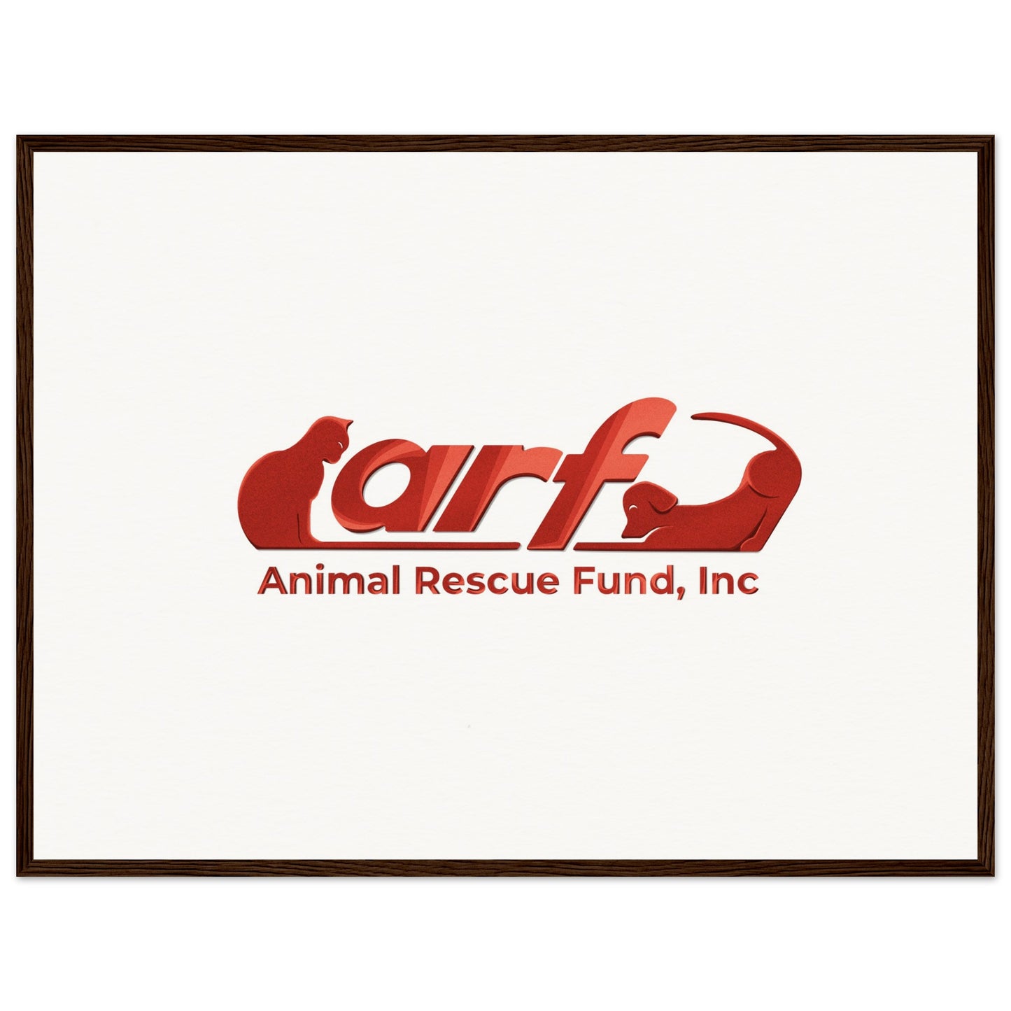 ARF: Animal Rescue Fund - Museum-Quality Matte Paper Wooden Framed Poster