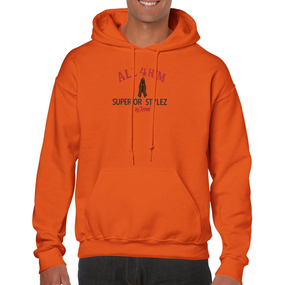 All 4 Him - Classic Unisex Pullover Hoodie (Dark) - D.T III | Design & Photography