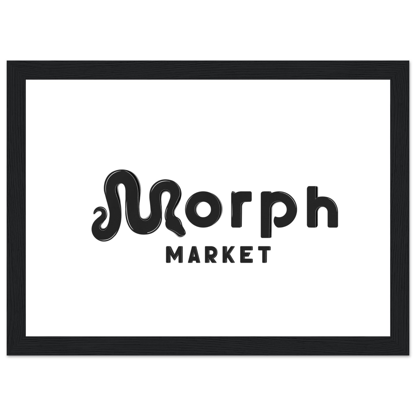 Morph Market (Dark) - Premium Matte Paper Wooden Framed Poster