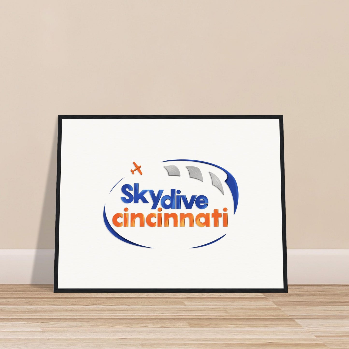 Skydive Cincinnati - Museum-Quality Matte Paper Wooden Framed Poster