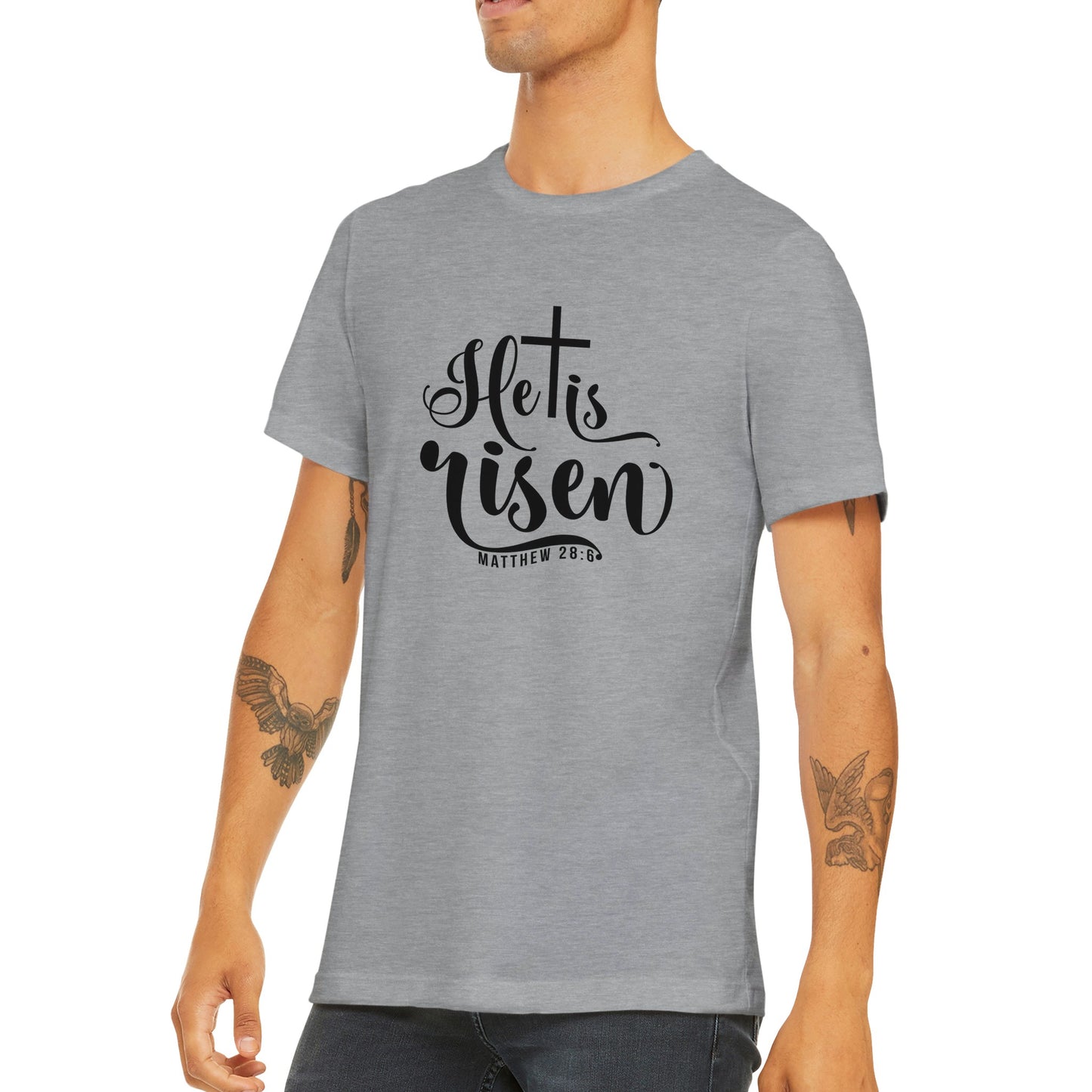 He is Risen (Matthew 20:6) - Classic Unisex Crewneck T-shirt