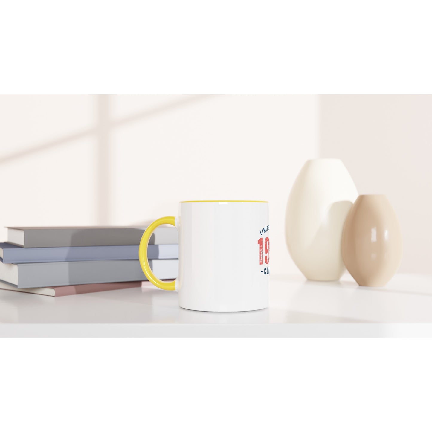 Limited Edition 1995 Classic - White 11oz Ceramic Mug with Color Inside