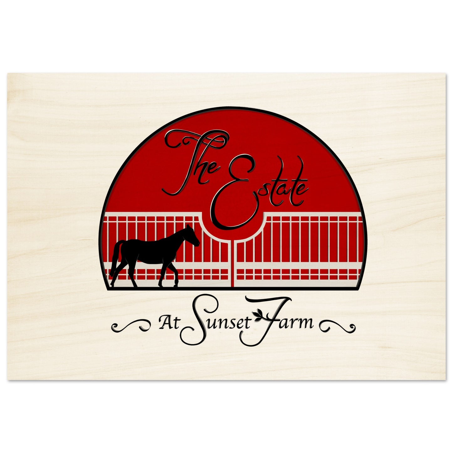 The Estate at Sunset Farms - Wood Prints