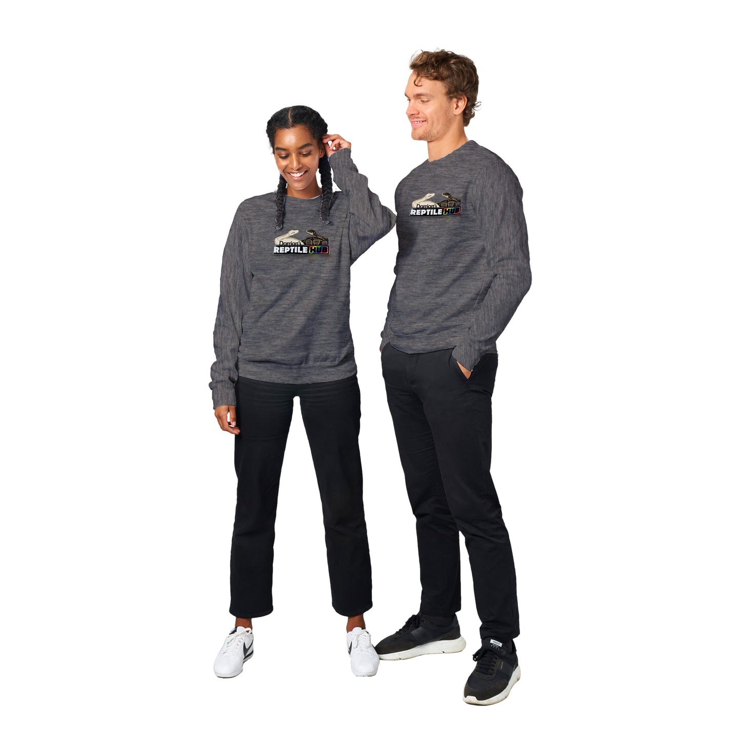 Darrian's Reptile Hub - Premium Unisex Crewneck Sweatshirt